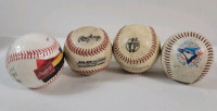 Four (4) Baseballs . Toronto Blue Jays , 2 Rawlings
