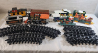 Railroad Model Toy Train O & G Gauge . O Gauge Santa Train w/Tracks & G Gauge Redwood Train w/Track . Cannot Confirm if Complete or not , Not Tested
