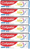 6 New Sealed COLGATE Total Active Prevention Whitening Toothpaste : Clean Mint - 144g each