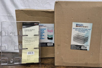 3 New Great Office Items - 3 Tier Document Tray, Business Card Holder and 5 File Folder Wall Holders