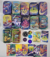 Pok&eacute;mon Collection . 12 Pok&eacute;mon Tins , 5 Pok&eacute;mon Coins & 9 Pok&eacute;mon Art Cards