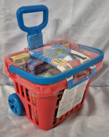 New Kid's 11 Piece Melissa & Doug Grocery Basket Playset for Ages 3+