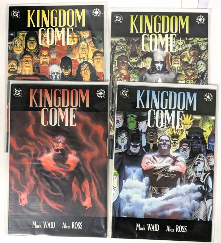 DC Comics Elseworlds KINGDOM COME Full Run : Issues #1 - #4, All Bagged & Boarded