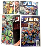 8 Vintage 2000 DC Comics Direct Sale JLA Justice League of America Issues #34 - #41 Including Full World War III Run by Best JLA Writer! All Bagged, 3 Boarded