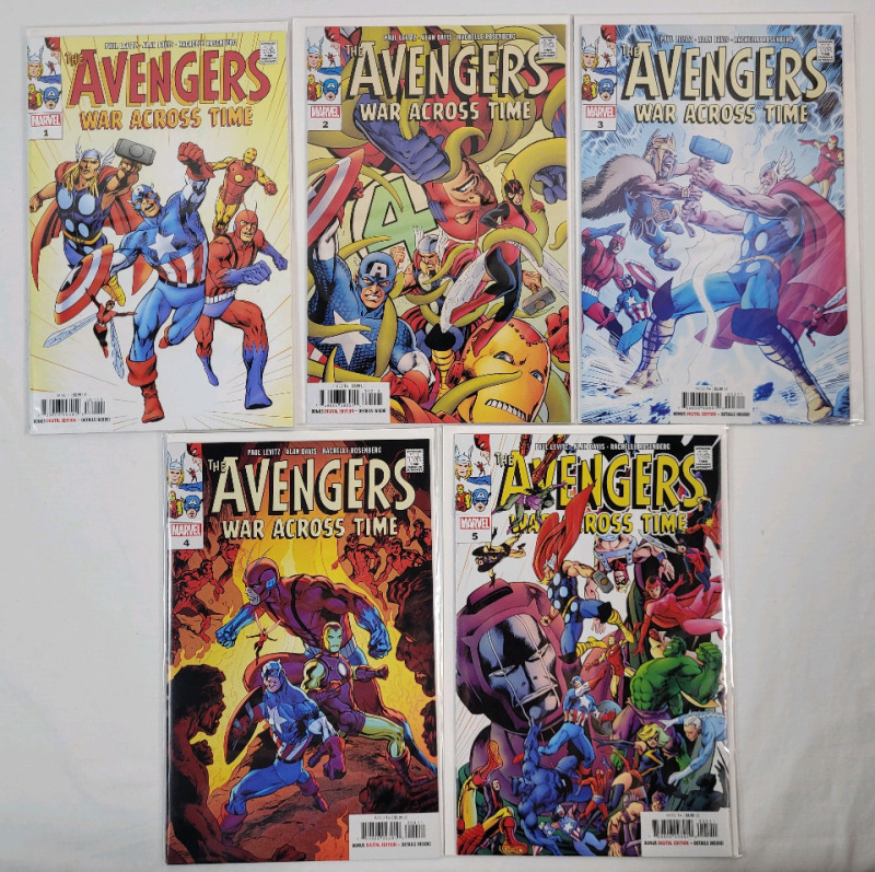 Marvel Comics The Avengers : War Across Time Mini-Series No.1 - No.5 , Complete Run . Well Taken Care Of - All High Grade