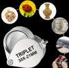 New Magnification Variety Jewelry Magnifying Loupes 3pcs 10x / 20x : 30x Magnification for Jewelry Coins Gems Stamps Watches Stock photo added - 2