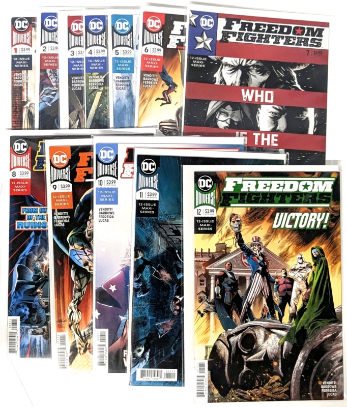 [Full Run] DC Universe FREEDOM FIGHTERS - Issues #1 - #12, All Bagged & Boarded