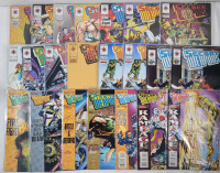Valiant Comics 1993-95 SECRET WEAPONS No. 1 - No. 15 & No. 17 - No. 21 . Includes : No. 11 File Folder Variant Cover - Sealed . Missing Issue No. 16 to Complete Series . All Bagged, and Well Taken Care of - Very Fine Grade . 22 Comics .