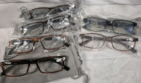 6 New Reading Glasses +2.50 & +1.25