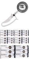 30 New ZEROLL Universal EZ Disher 2006-EX with Extended Length Food Scoopers, Makes Consistent Portions! | 1 Damaged Box | Over $600 Retail Value!
