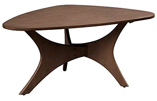 Ink+Ivy Mid-Century Modern Style Blaze Triangle Coffee Table , Brown - New