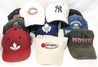 11 Vintage to Modern Sports, Souvenir, Baseball, Hockey Caps : Adjustable & Snap-Back - See Photos