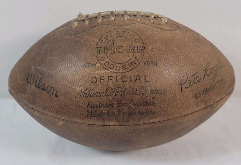 Vintage 1960s Wilson Leather Official NFL Football Game Ball .