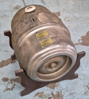 Vintage Neat Metal Beer Keg with Stand Coin Bank