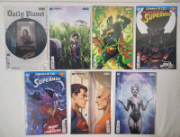 DC Comics SUPERMAN Vol.6 (2023 - ) No. 1 - No. 4 w/Variant Covers for No.1 , No.2 & No.3 . Seven (7) Comics , All Bagged & Boarded . , Well Taken Care Of , High Grade