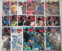 DC Comics Superman / Batman No. 30 - No. 45 - Consecutive Run , Two (2) Issues No. 45 . Seventeen (17) Issues , All Bagged & Boarded . , Well Taken Care Of , High Grade