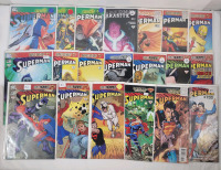DC Comics SUPERMAN No. 681 - No. 700 - Consecutive Run , Twenty (20) Issues . All Comics Bagged & Boarded . , Well Taken Care Of , High Grade