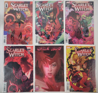 Marvel Comics SCARLET WITCH No. 1 - No. 5 . Includes No. 4 Variant Cover . Six (6) Comics , All Bagged & Boarded . , Well Taken Care Of , High Grade