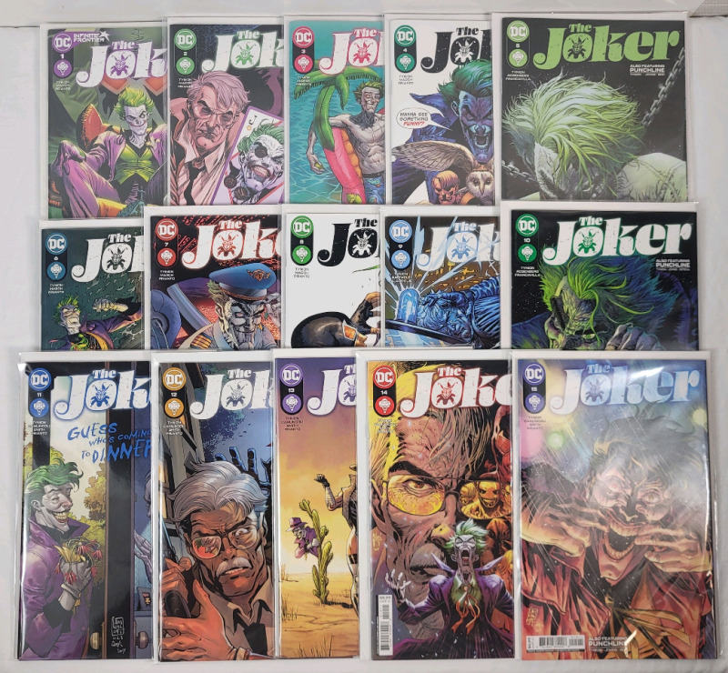 DC Comics THE JOKER (2021- ) #1 - #15 Consecutive Run . Fifteen (15) Issues all Bagged & Boarded . , Well Taken Care Of , High Grade