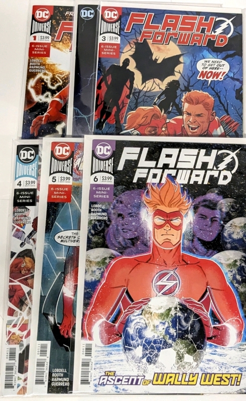 [Full Run + Variant Cover] DC Universe FLASH FORWARD, Issues 1-6, All Bagged & Boarded