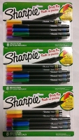 3 New 8 Packs Sharpie Brush Pens