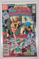 Vintage 1981 DC Comics ALL-STAR SQUADRON No. 1 . Signed by Jerry Ordway & Roy Thomas , No COA . Bagged & Boarded