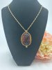 High Relief Chocolate Lovely Cameo Necklace Pendant Approximately 1.75 in Twisted Chain Ring Clasp 20 inch Approximate - 2