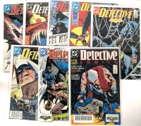 8 Vintage DC Detective Comics BATMAN : Issues 592-598 - All Bagged & Boarded, #599 Graded 9.4 Near Mint