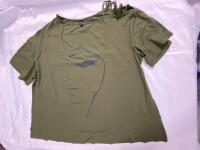 New Sz 5XL Ladies Graphic T-shirt with Strappy detail on Shoulder