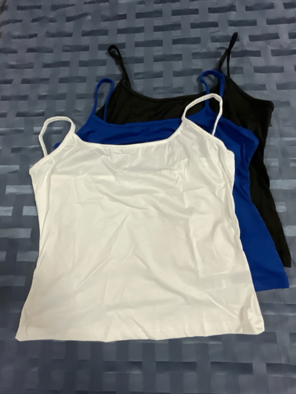 3 Sz XL (seems more like Medium) Ladies Camisole Style Tops