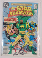 Vintage 1983 DC Comics ALL-STAR SQUADRON No. 23 Signed by Artist & Penciler Roy Thomas and Jerry Ordway , 1st. Appearance Amazing-Man . Bagged & Boarded . No COA