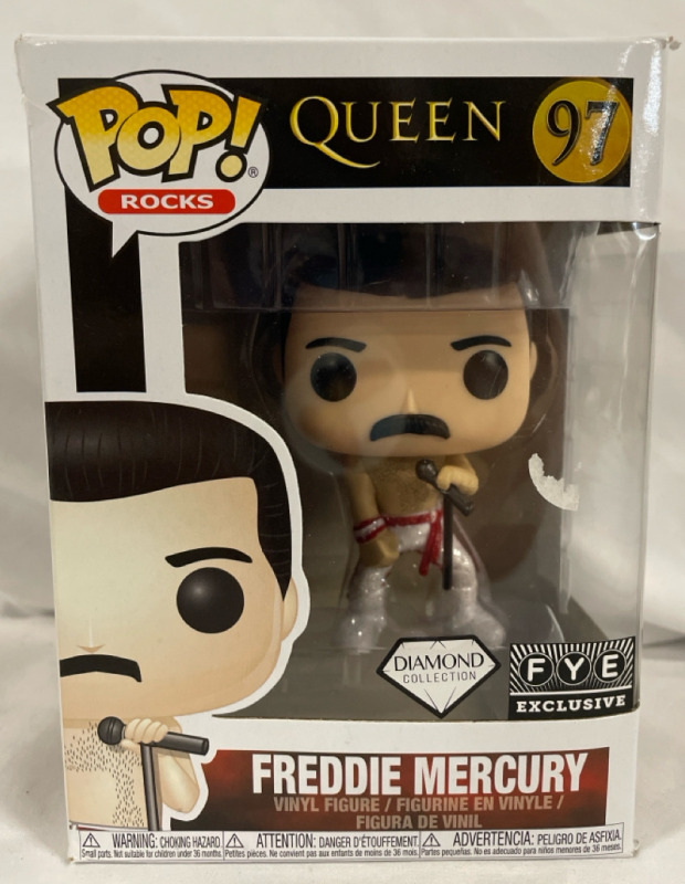 New Funko 4&rdquo; Freddie Mercury Vinyl Figure #97