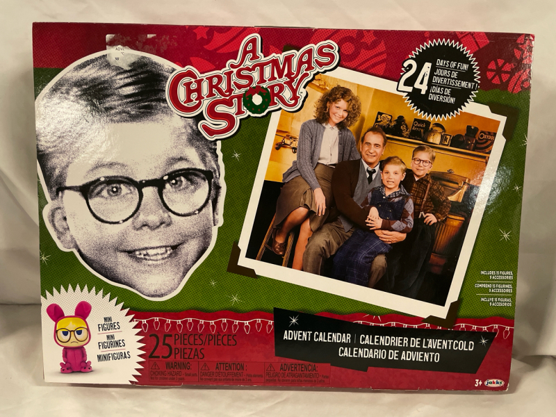 New 12&rdquo; x 16&rdquo; A Christmas Story Advent Calendar | 15 Figures and 9 Accessories