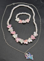 New DISNEY STITCH Necklace + Butterfly Nracelet & Necklace Set