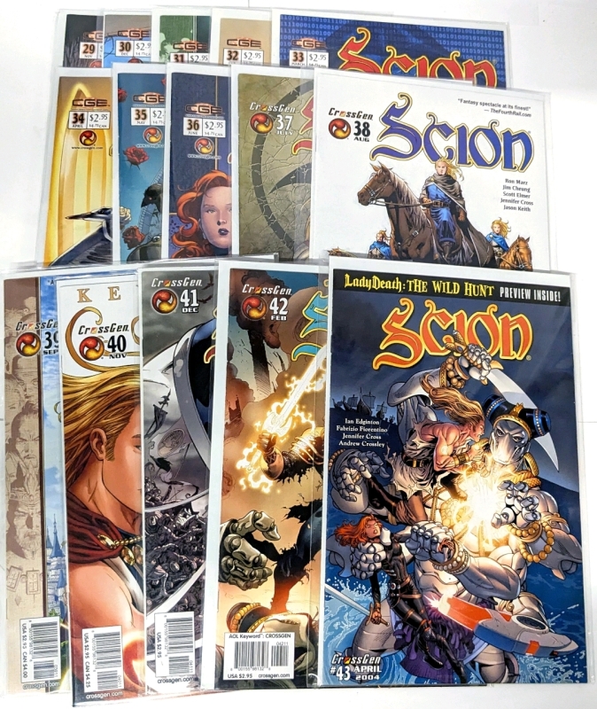 15 CrossGen Comics SCION #29-#43, All Bagged & Boarded