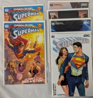 6 Copies of Dawn of DC Superman Issue #1. 4 Varient Covers. All Comics are Bagged and Boarded