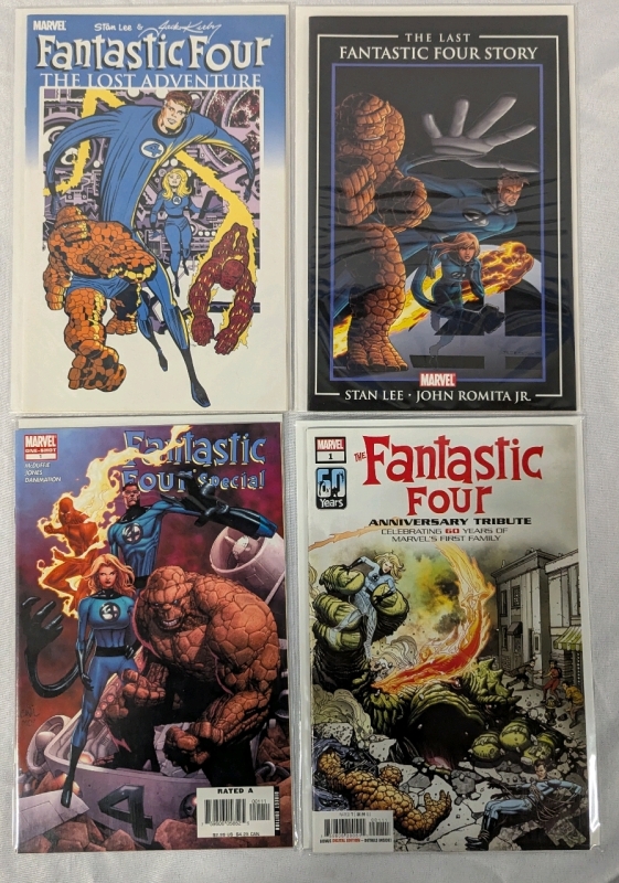 4 Marvel Fantastic Four One Shot Collection Comics. All Comics are Bagged and Boarded