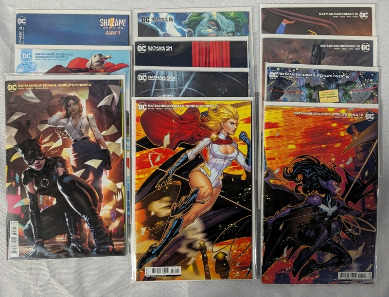 11 DC Comics Variant Cover Batman & Superman Comics. All Bagged and Boarded