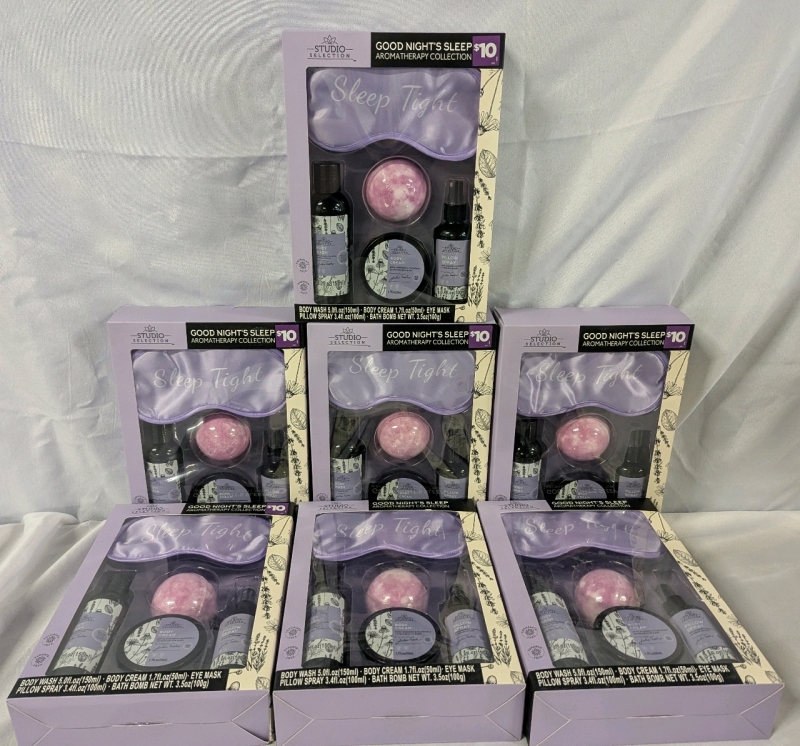 7 New Studio Selection Good Night's Sleep Aromatherapy Collection. Retails for $70 USD