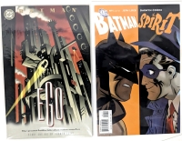 [Rare] DC Comics BATMAN: Ego & BATMAN + The Spirit (Direct Sale) by Author Darwyn Cooke, Both Bagged & Boarded