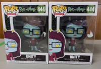 2 New in Box Rick and Morty Funko Pop #444 Unity Figuries