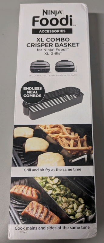 New Ninja Foodie Accessories XL Combo Crisper Basket for Ninja Foodie XL Grills.