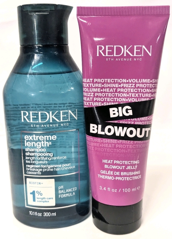 [See Desc] REDKEN Extreme Length Shampoo & Big Blowout Heat Protecting Jelly