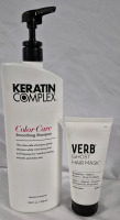 [See Desc] Keratin Complex Colour Care Shampoo 1000mL & Verb Ghost Hair Mask 186mL