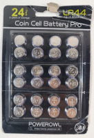 New - 24-Pack Alkaline 1.5v LR44 Coin Cell Battery Pro . Used for watches, calculators, laser pointers, digital thermometers, and various toys.