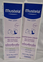 2 NEW Mustela Diaper Rash Cream with Zinc Oxide 108g Exp 12 2025