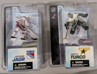 2 Vintage McFarlane's Sports NHL Figurines. Marty Turco & Jaromir Jagr.