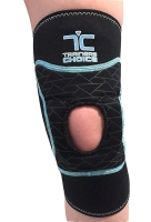 New Size Small Unisex TRAINERS CHOICE Kinetic Panel Patellar Sleeve with Side Stabilizers |Assists with Patellar Tendonitis (Jumper&rsquo;s Knee), PFS (Patellofemoral Syndrome), Osgood Schlatter&rsquo;s Disease, Subluxing or Dislocating Patella & Minor Sprains and St