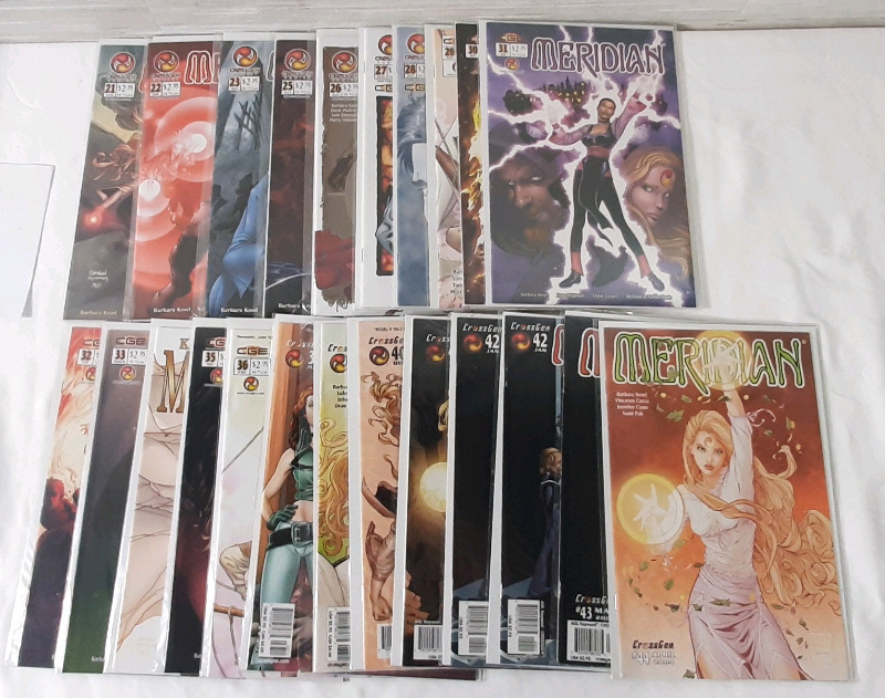 High Grade CrossGen Entertainment Meridian (2003) Comics, Issues #21-23, #25-44, (Consecutive Run)