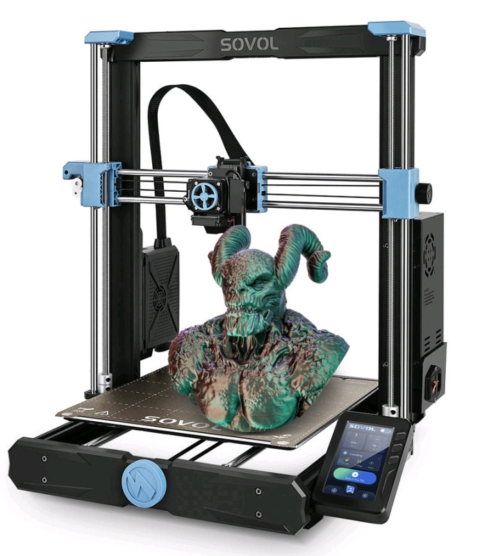 New - Sovol SV06 Plus 3D Printer . Print Size: 300mm*300mm*340mm, Print Speed Up to 250mm/s , 4.3 Inch Touchscreen , 300℃ High Temp All Metal High Flow Hotend. Retail $300